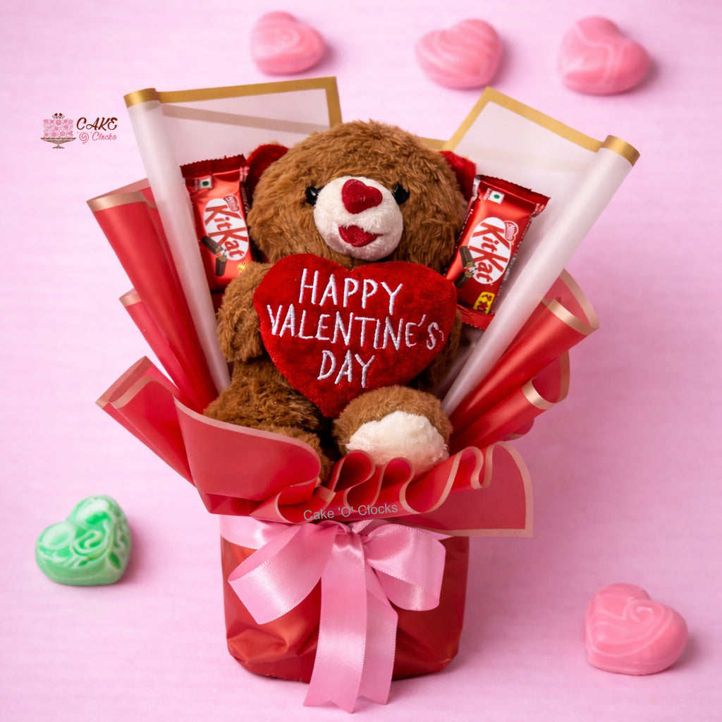 Velentine Teddy & Chocolate Treat