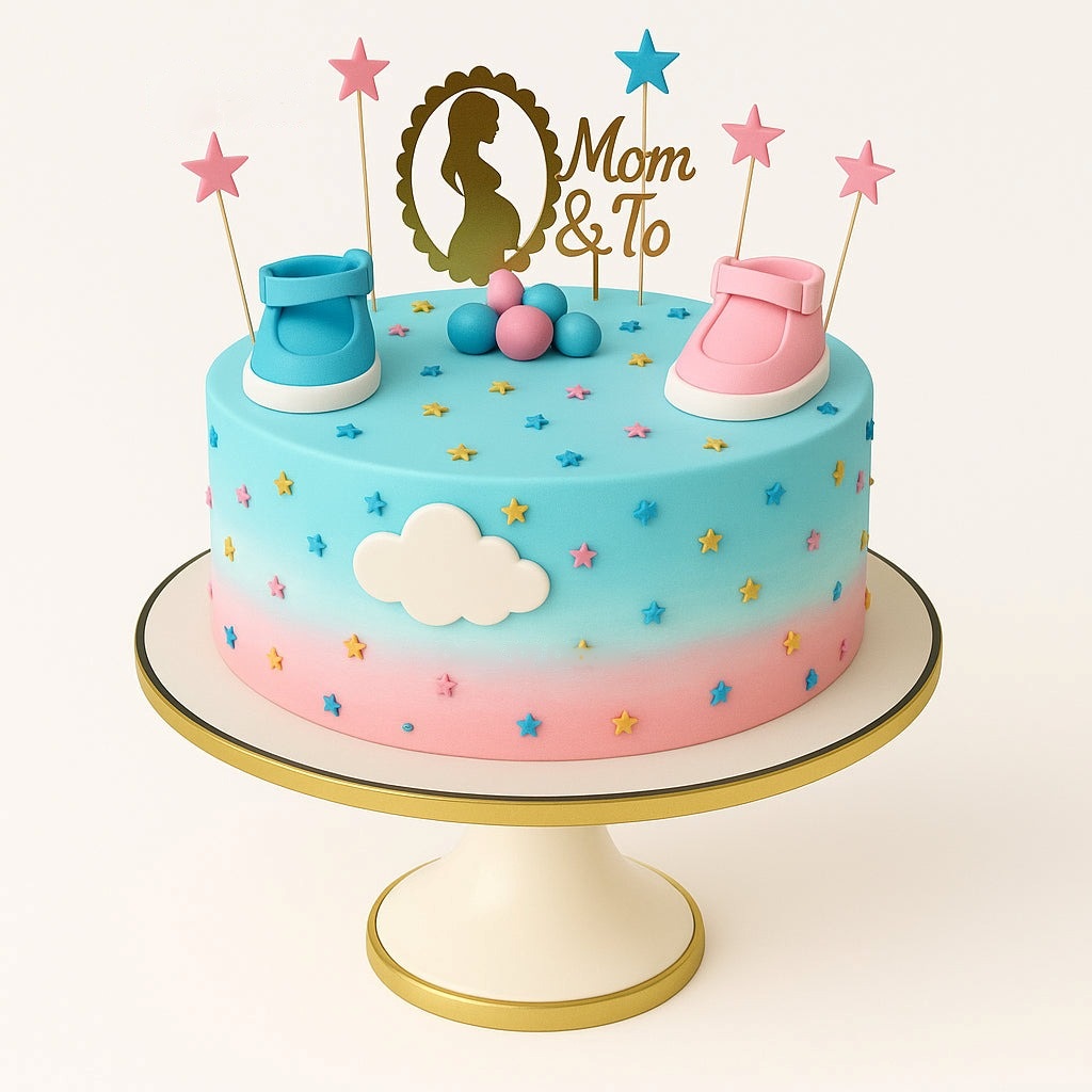 Mom & To Be Baby Shower Cake