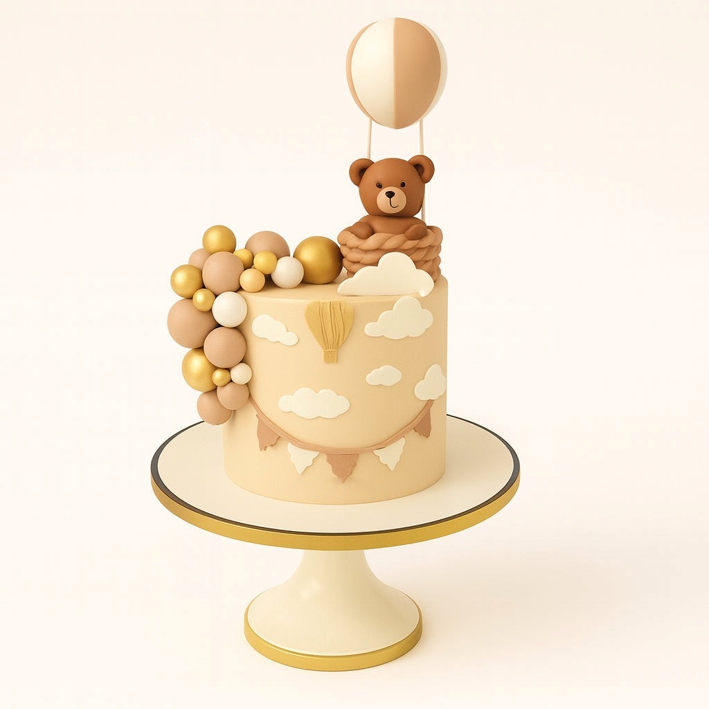 Teddy in Hot Air Balloon Cake