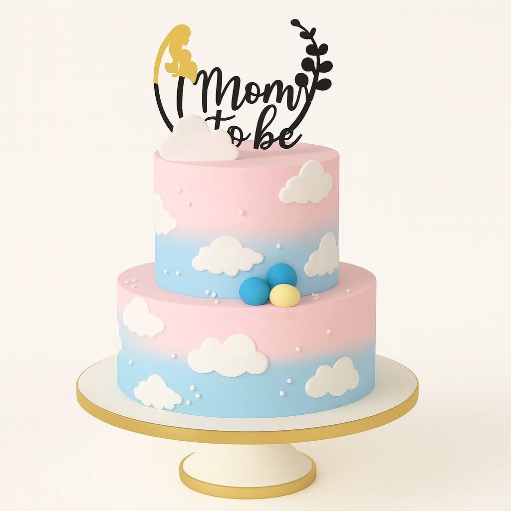 Mom To Be Cloud Cake