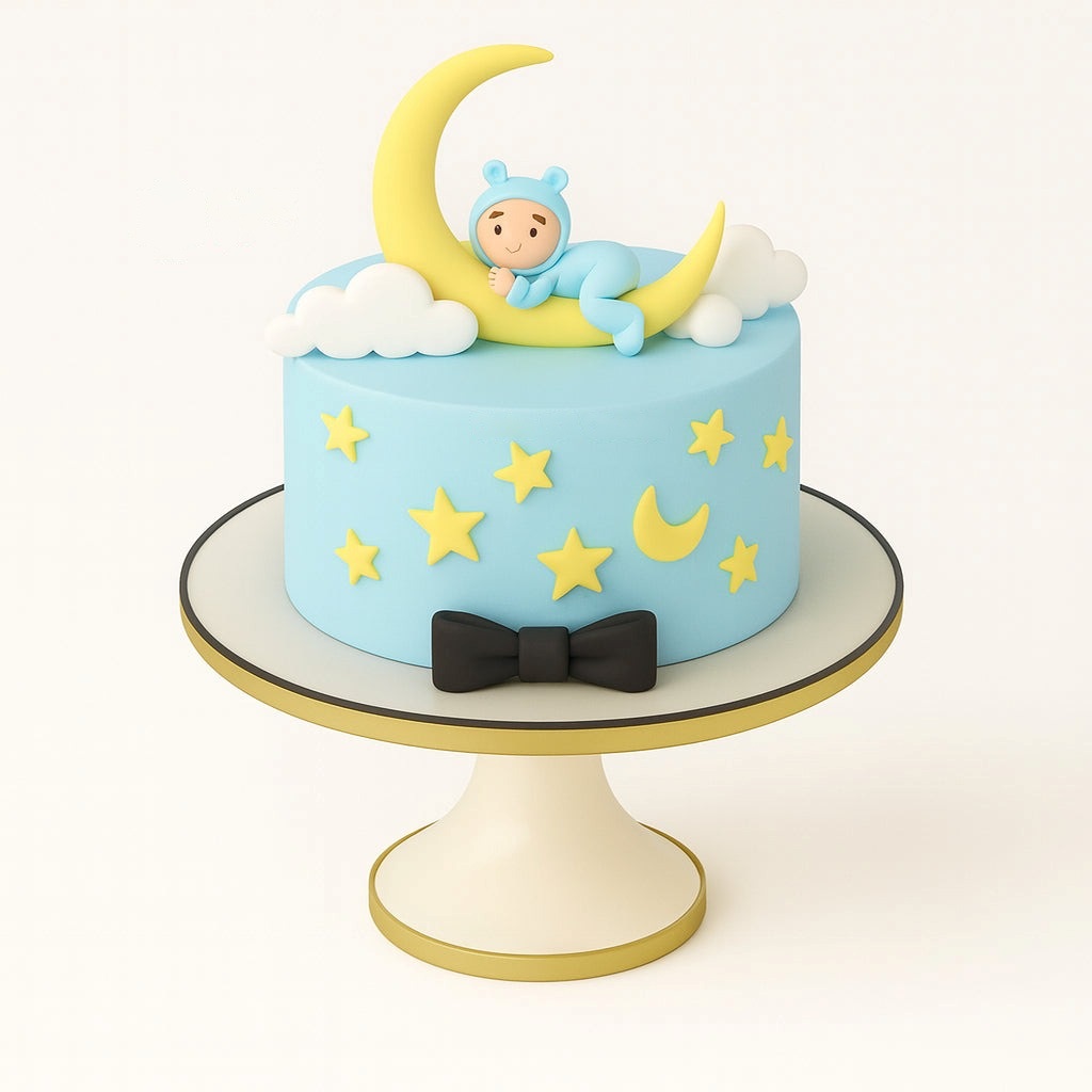 Baby on the Moon Cake
