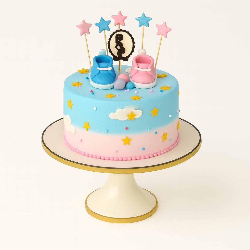 Little Star Booties Cake