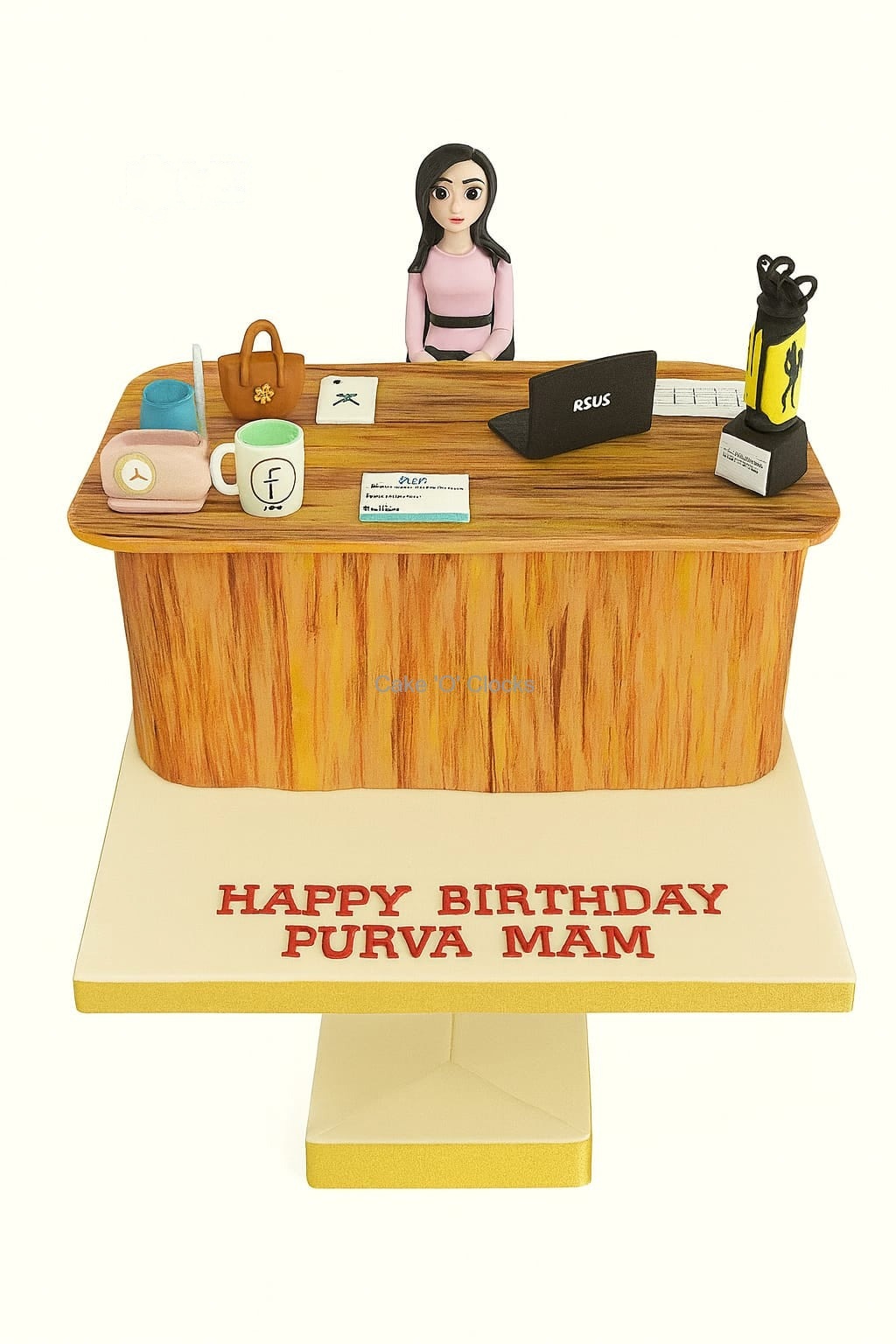 Office Desk Birthday Cake