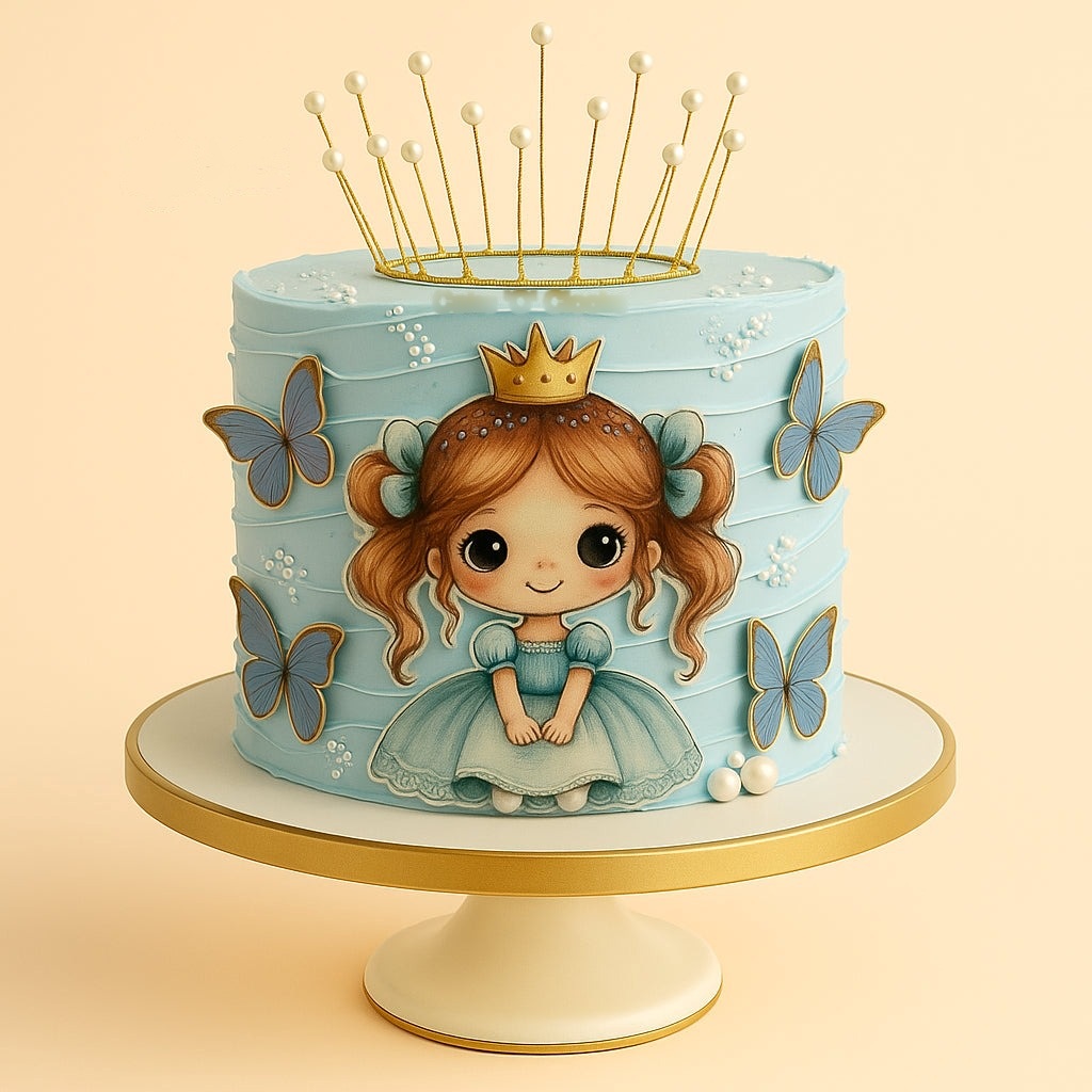 Blue Princess Cake