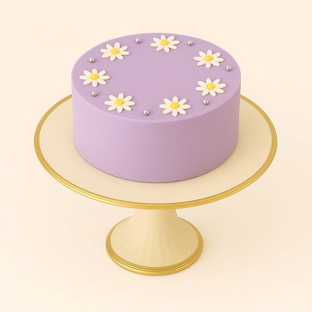 Soft Lavender Bento Mini Cake