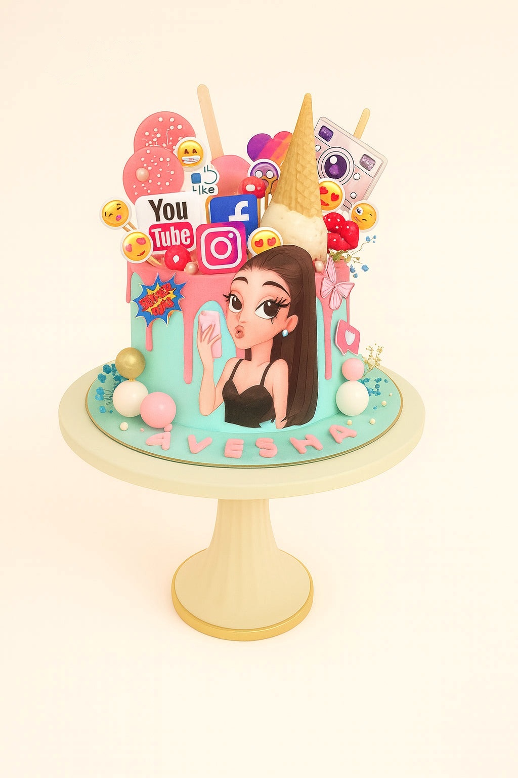 Trendy Social Media Cake