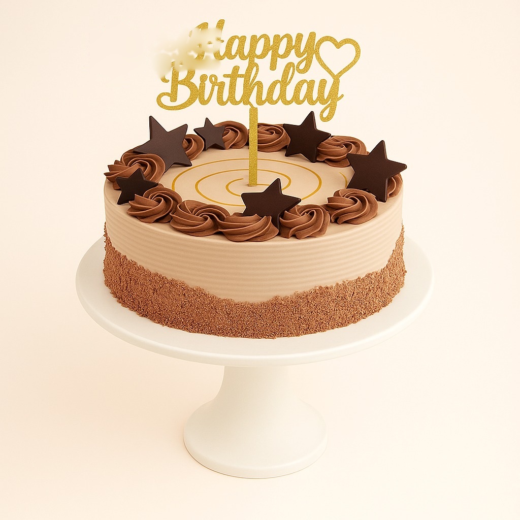 Chocolate Star Birthday Cake