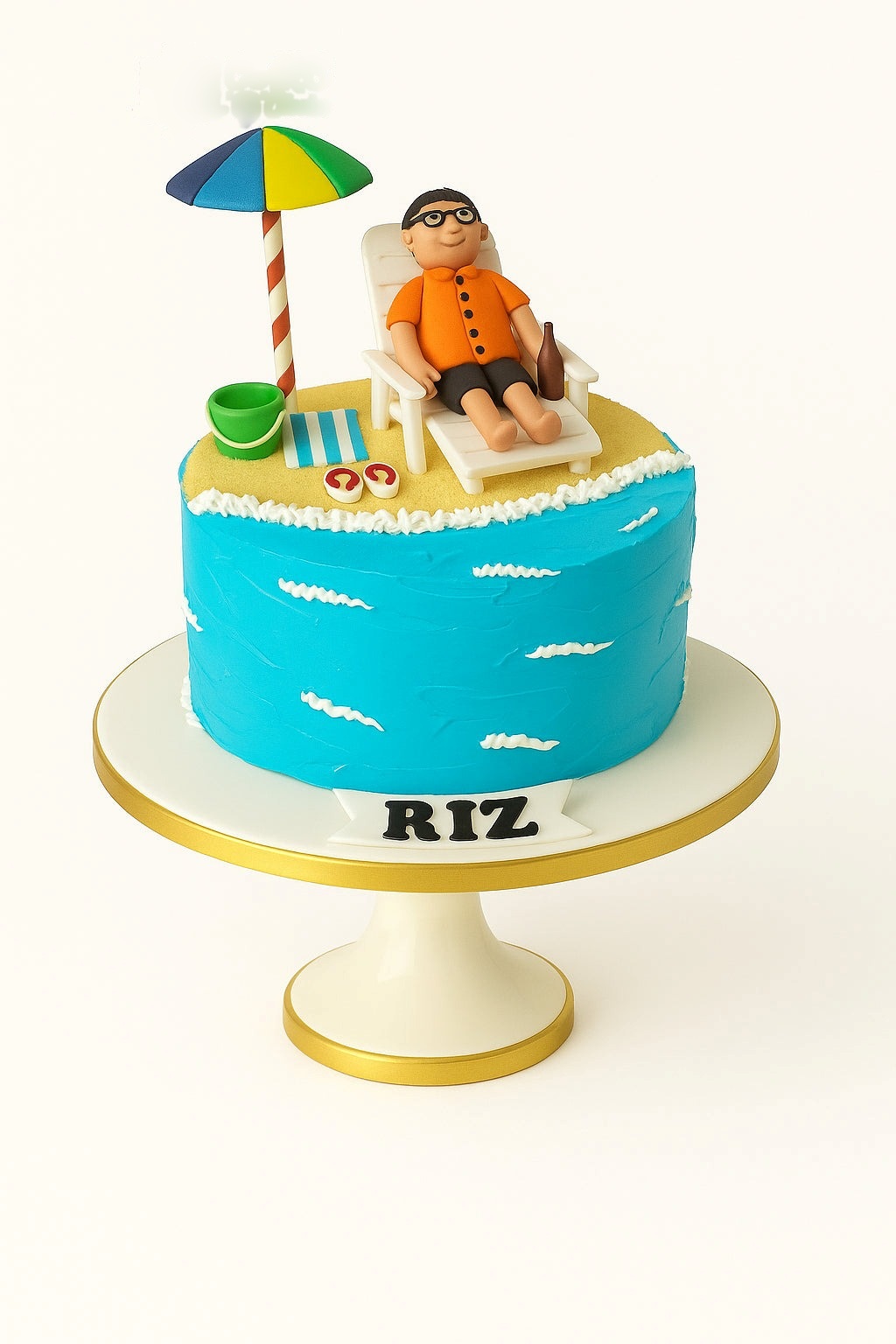 Beach Vibes Relaxation Cake