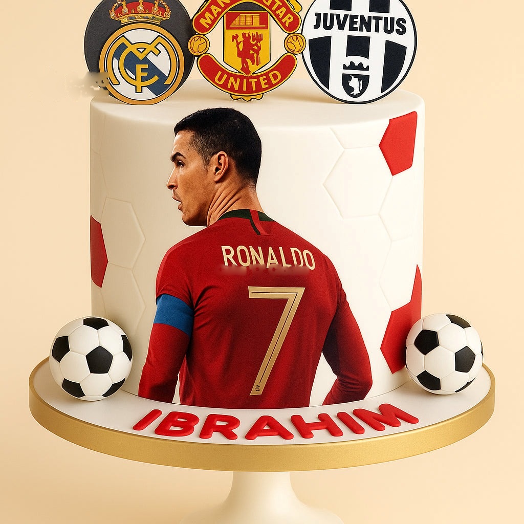 Ronaldo Football Cake