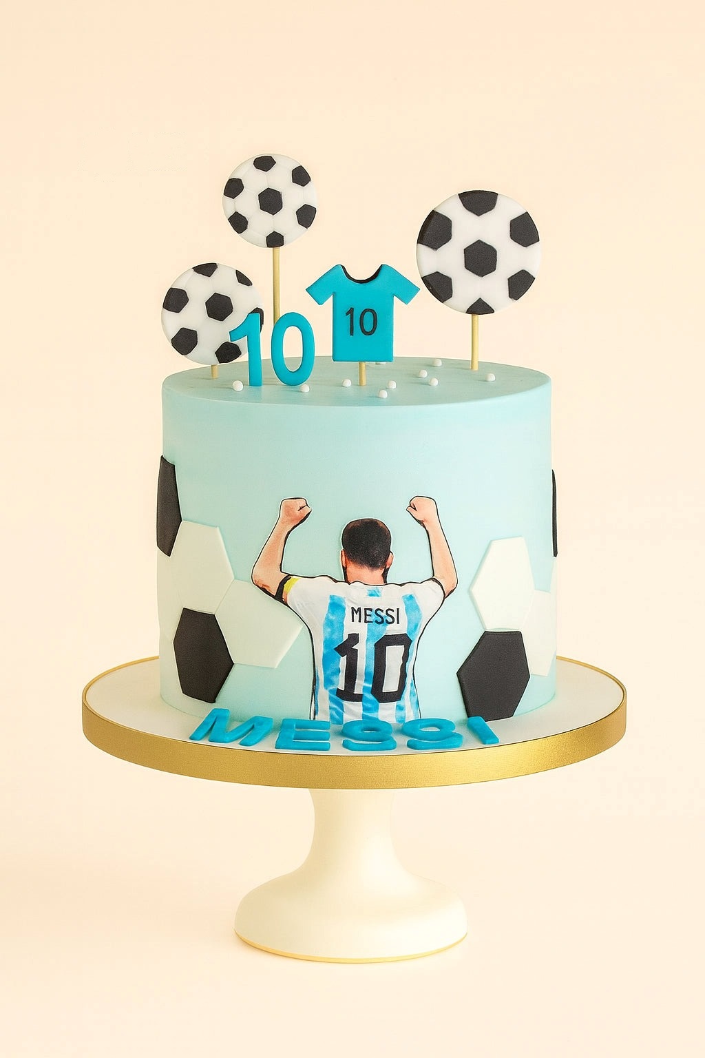 Messi Football Cake