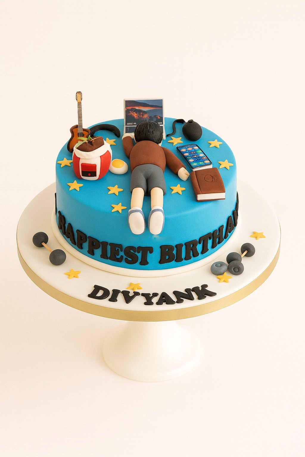 Music & Tech Workaholic Cake
