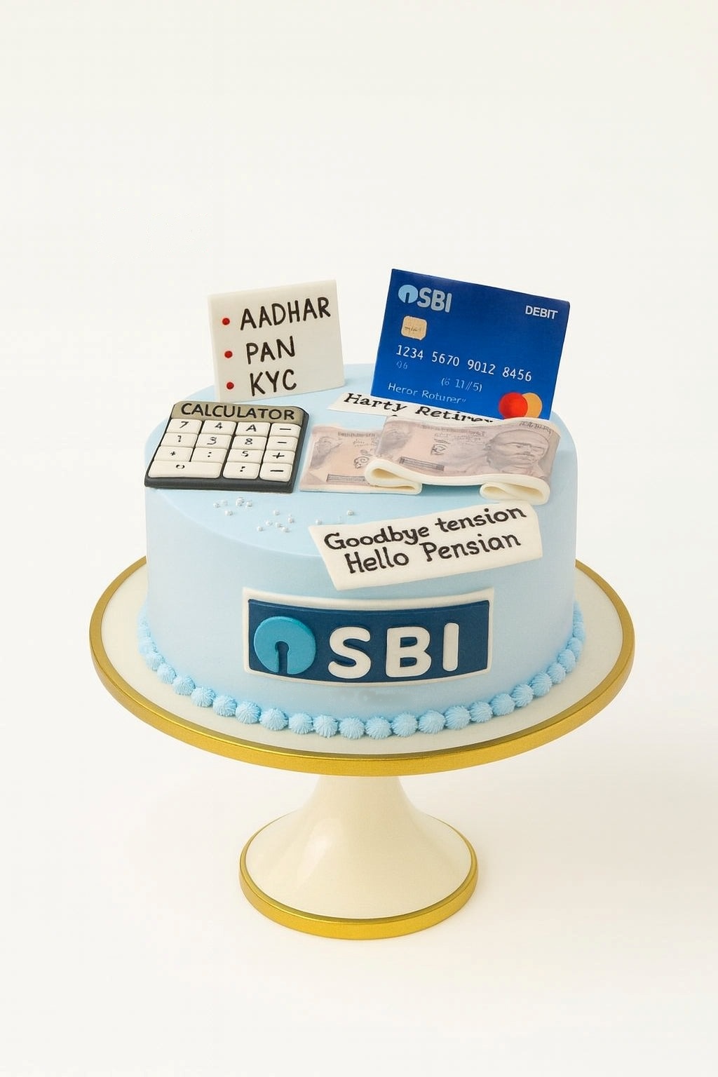 Banker & Retirement Workaholic Cake