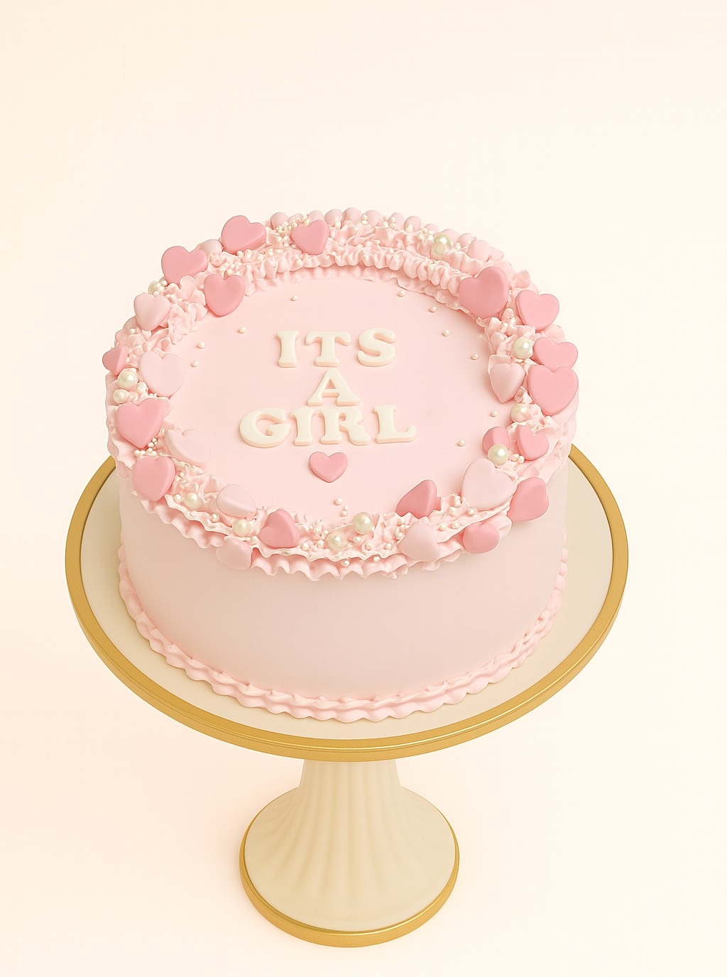 It’s a Girl Baby Shower Cake
