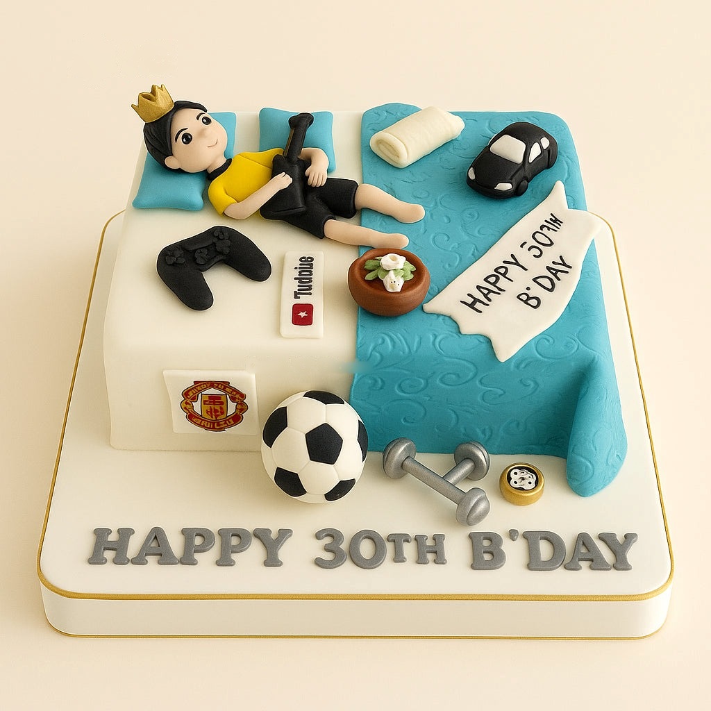 Gamer & Sports Workaholic Cake