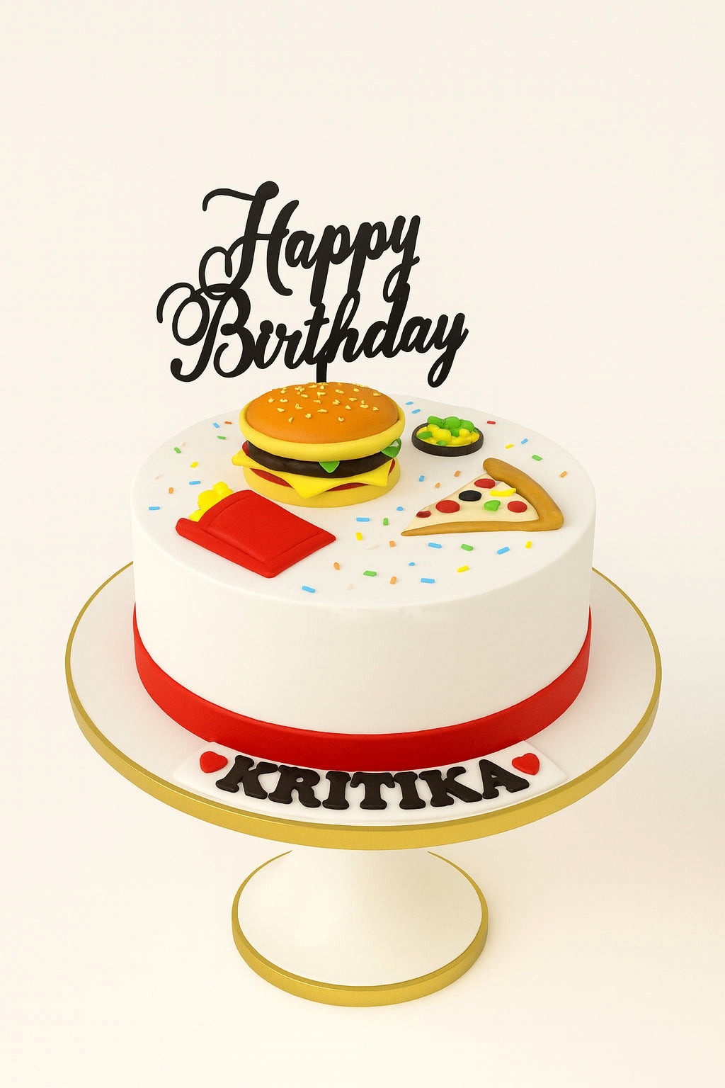 Burger & Pizza Foodie Cake