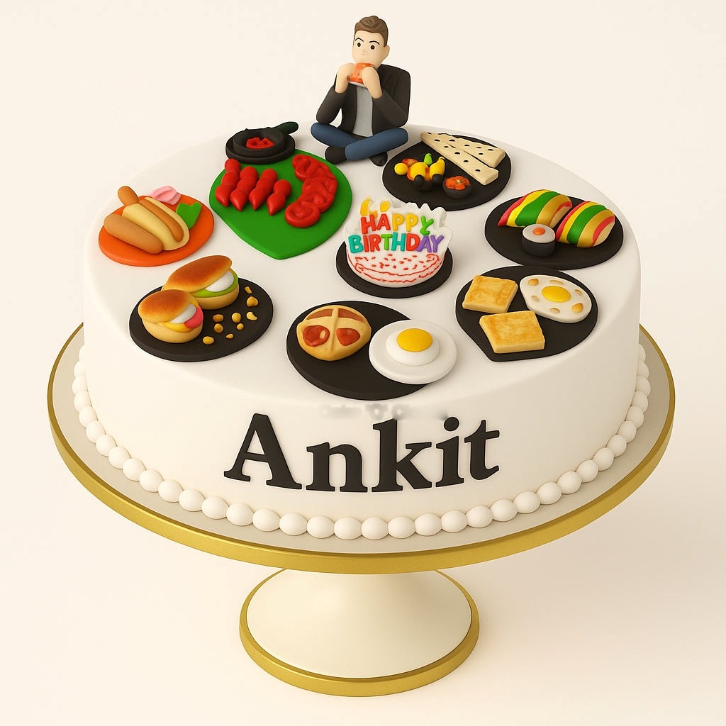 Foodie Feast Birthday Cake