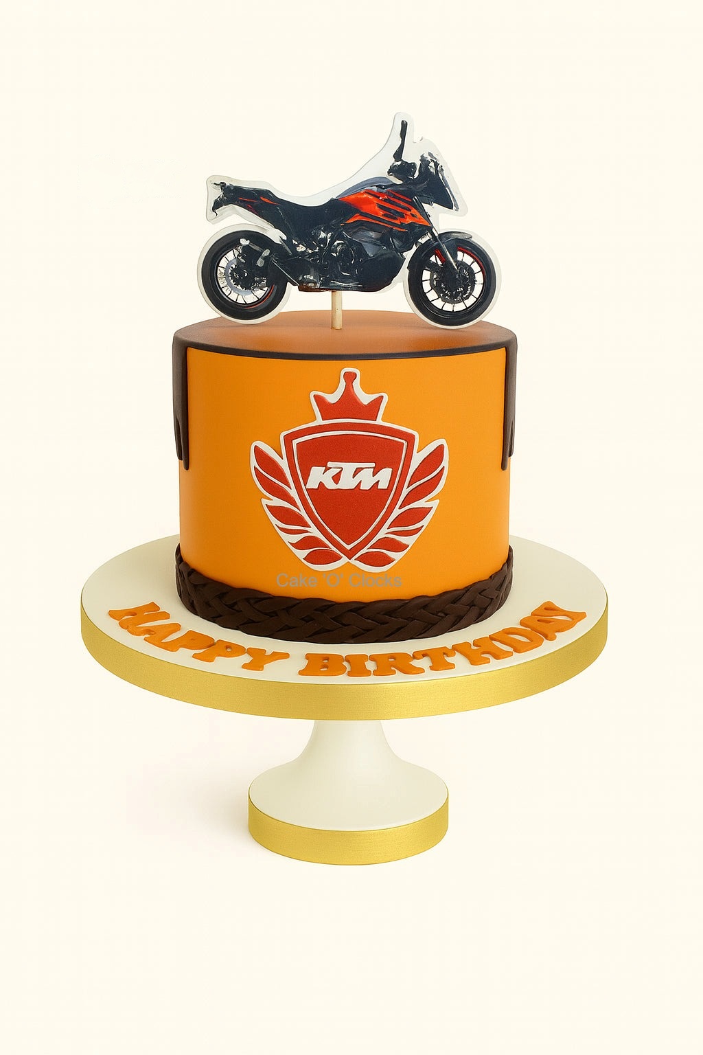 KTM Bike Theme Cake