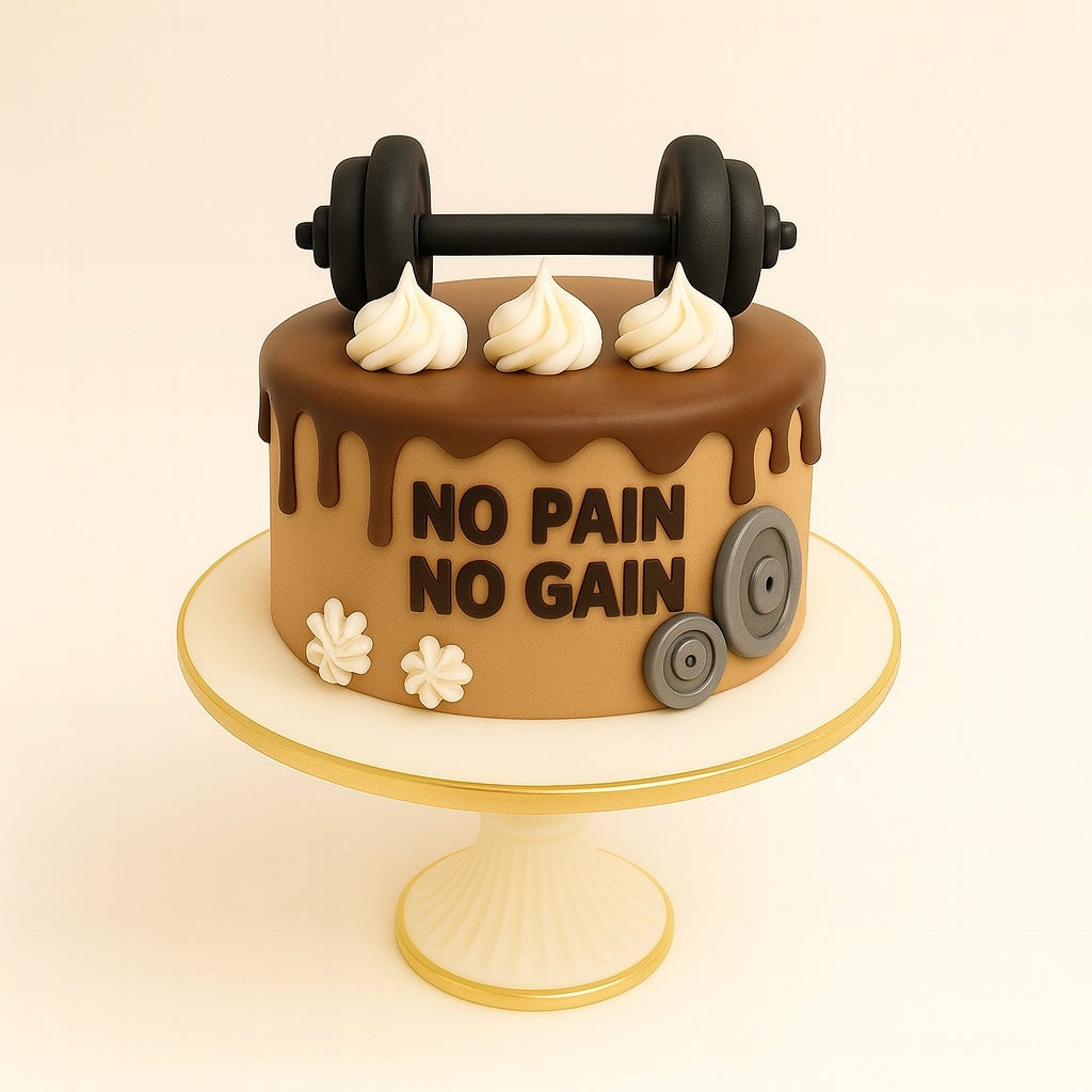 No Pain No Gain Gym Cake