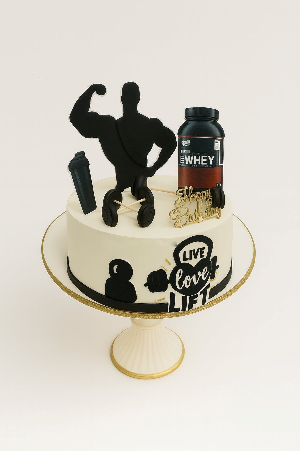 Live Love Lift Gym Cake
