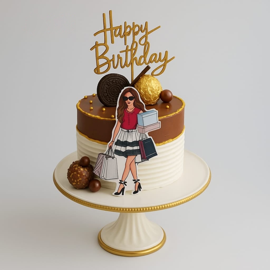 Stylish Queen Birthday Cake