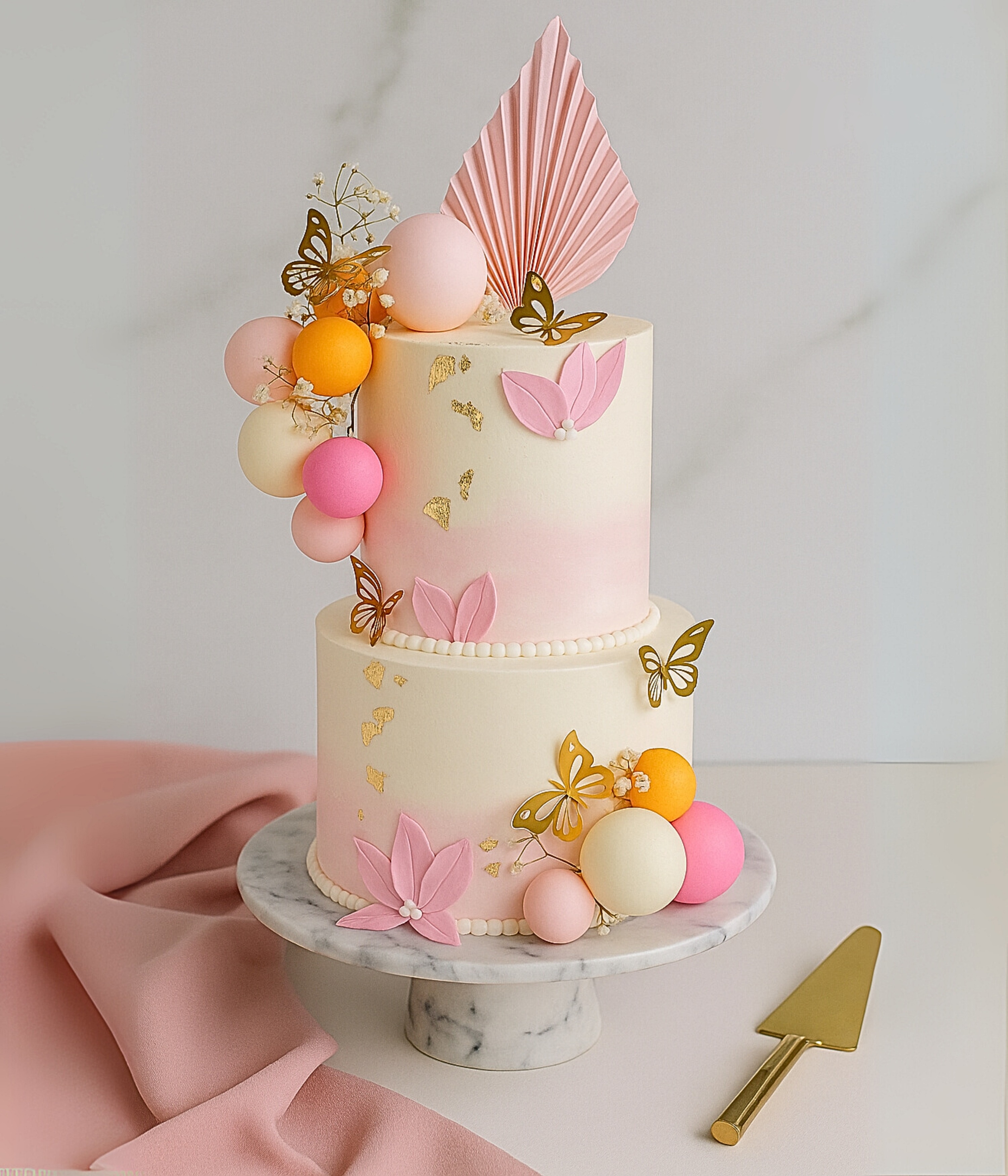 Butterfly Balloon Cake