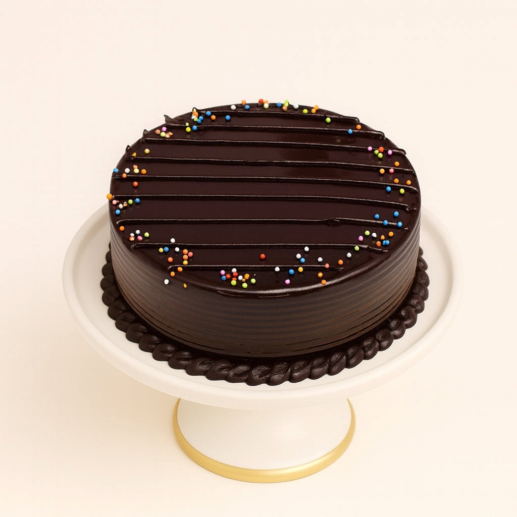 Dark Chocolate Drip Cake