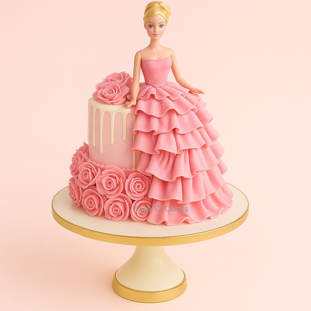 Pink Princess Doll Cake