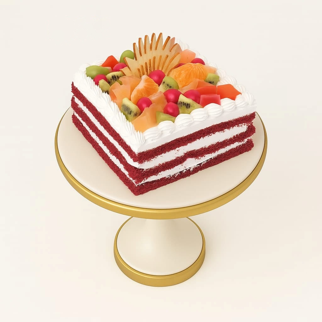 Royal Red Velvet Fruit Cake