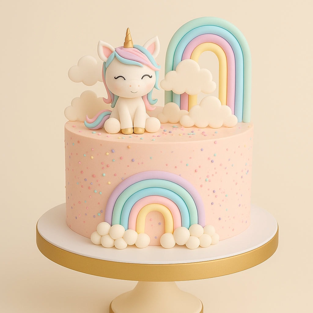 Smiling Unicorn Dream Cake