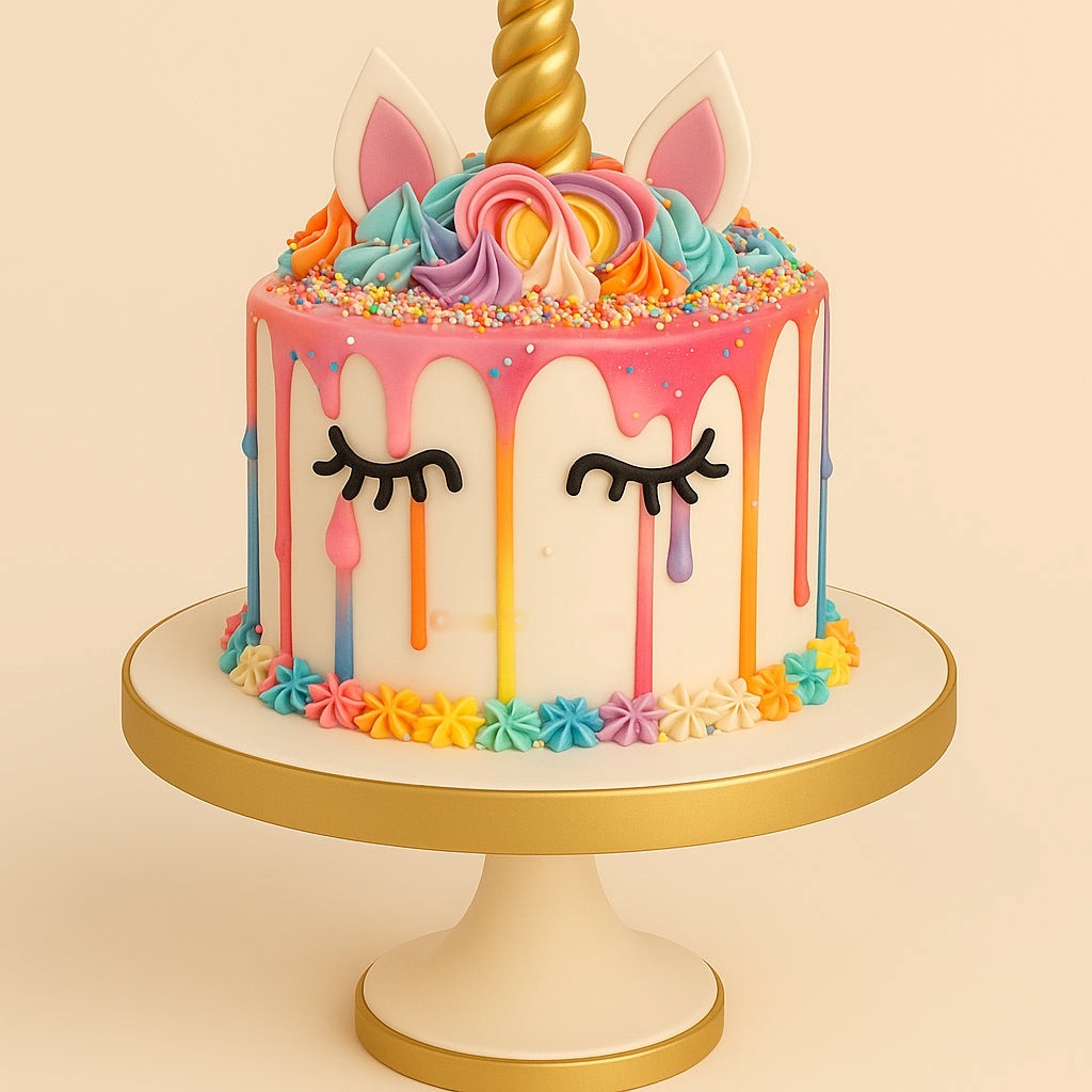 Dripping Unicorn Delight Cake