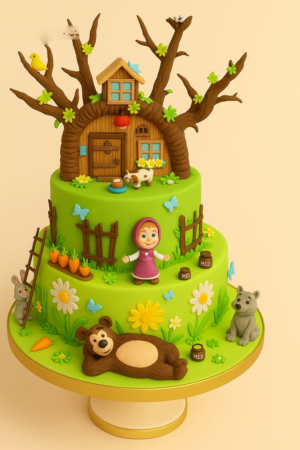 Masha’s Garden Adventure Cake