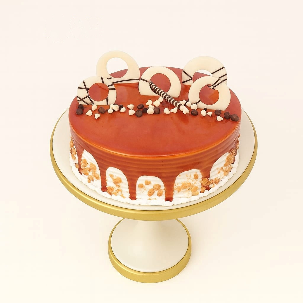 Caramel Crunch Indulgence Cake