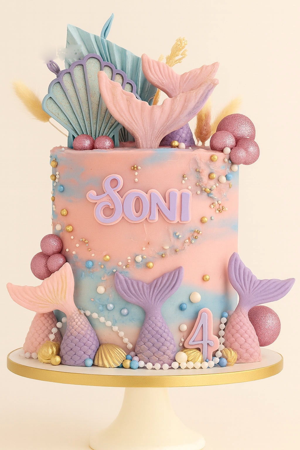 Pearl Fantasy Mermaid Cake