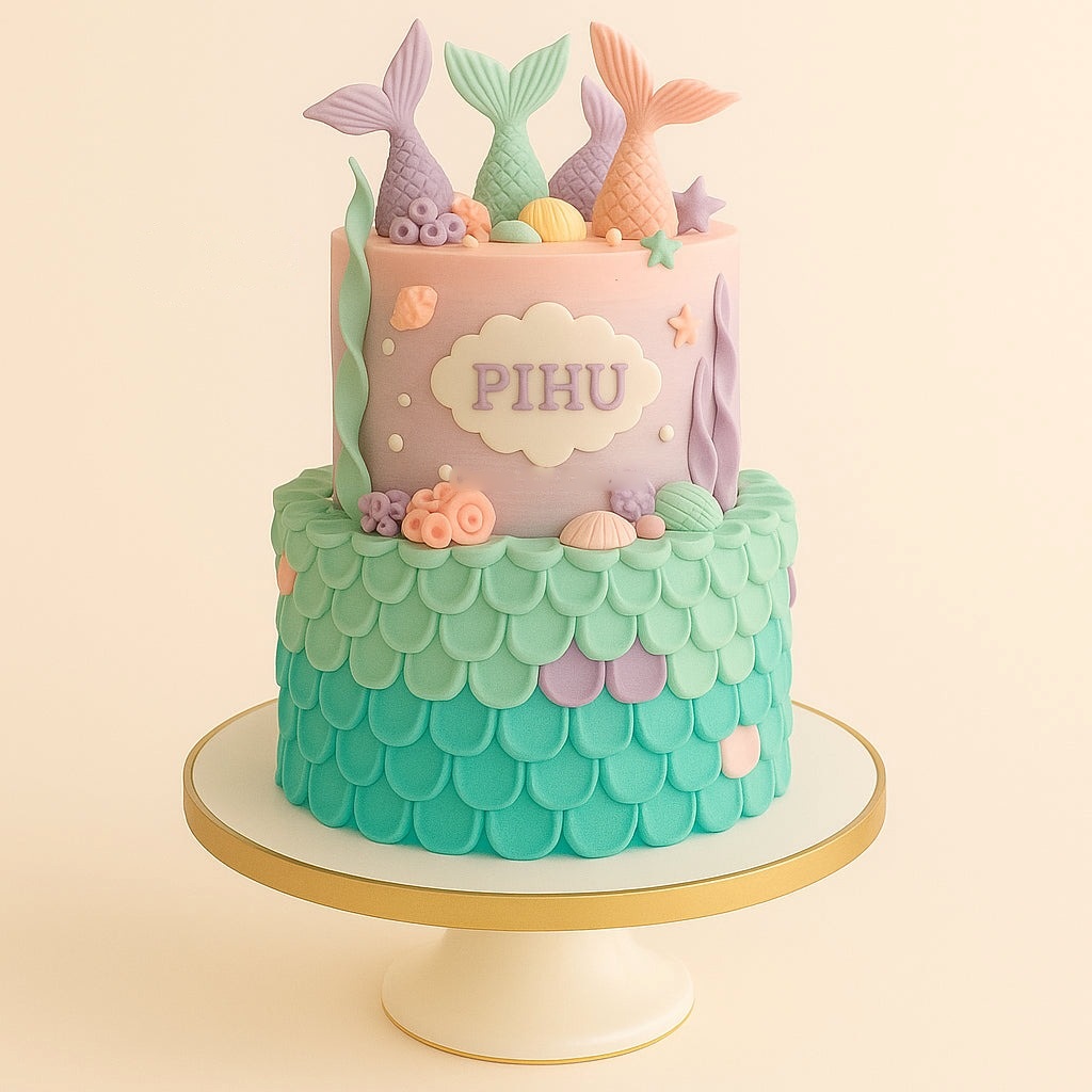 Scales & Tails Mermaid Cake
