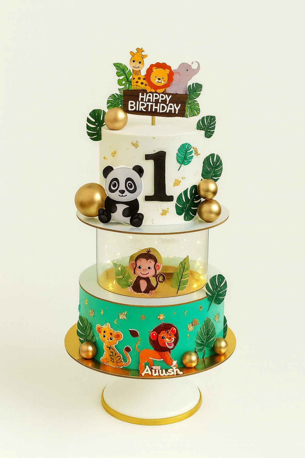 Safari Jungle Theme Cake