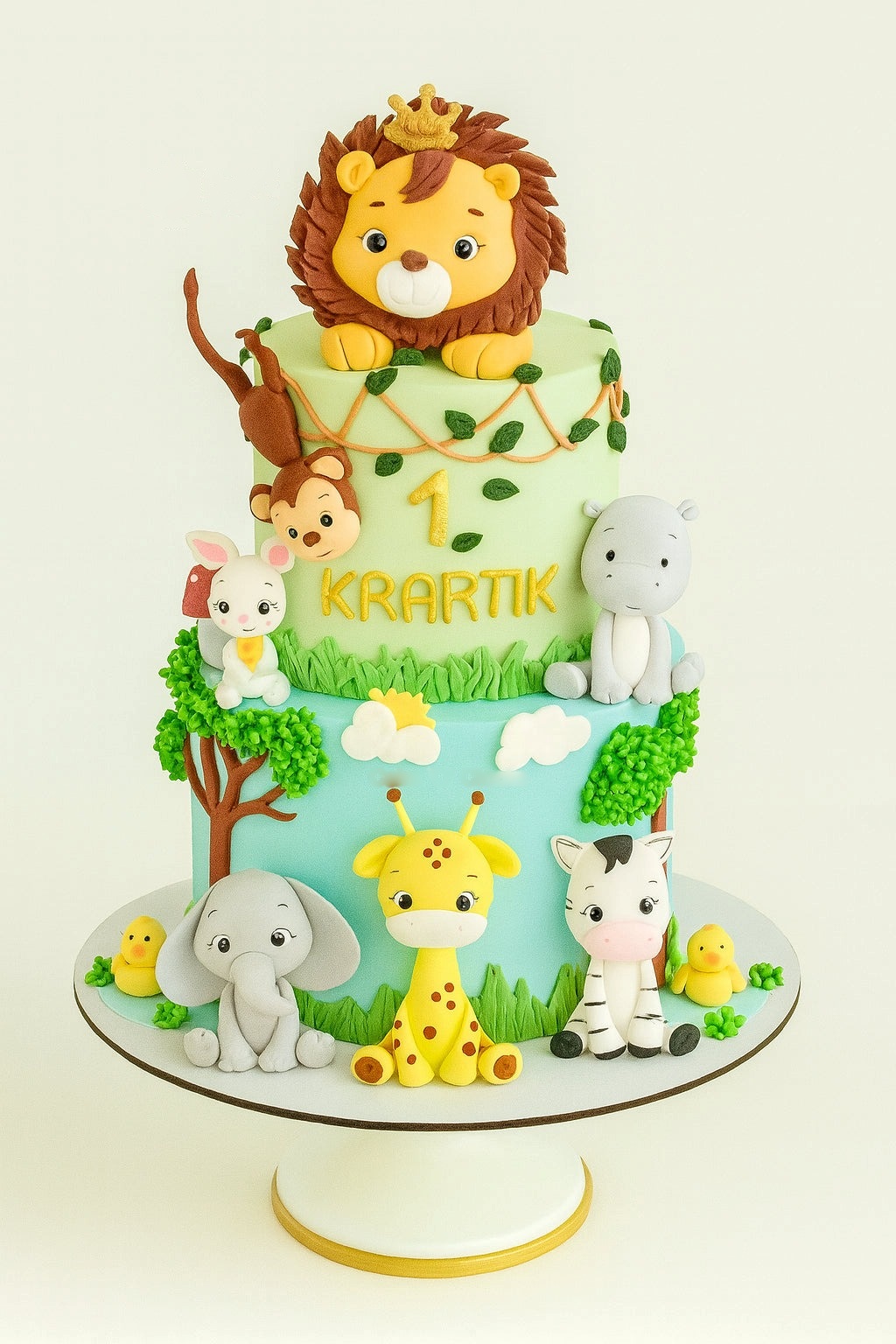 Jungle King Animal Cake