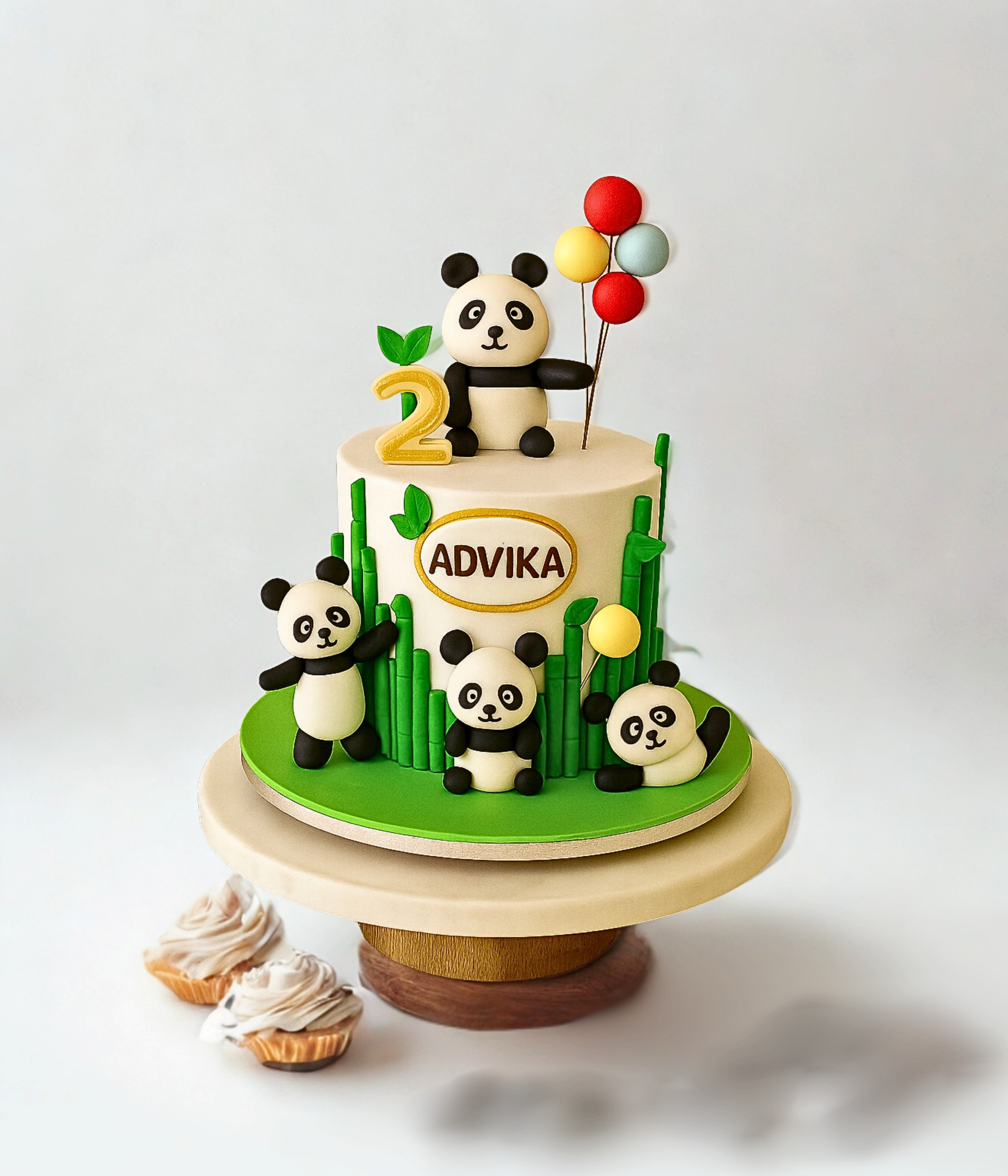 Cute Panda Jungle Cake