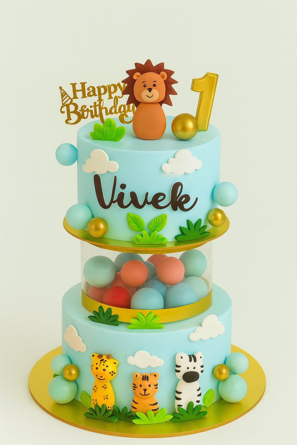 Safari Jungle Ball Cake