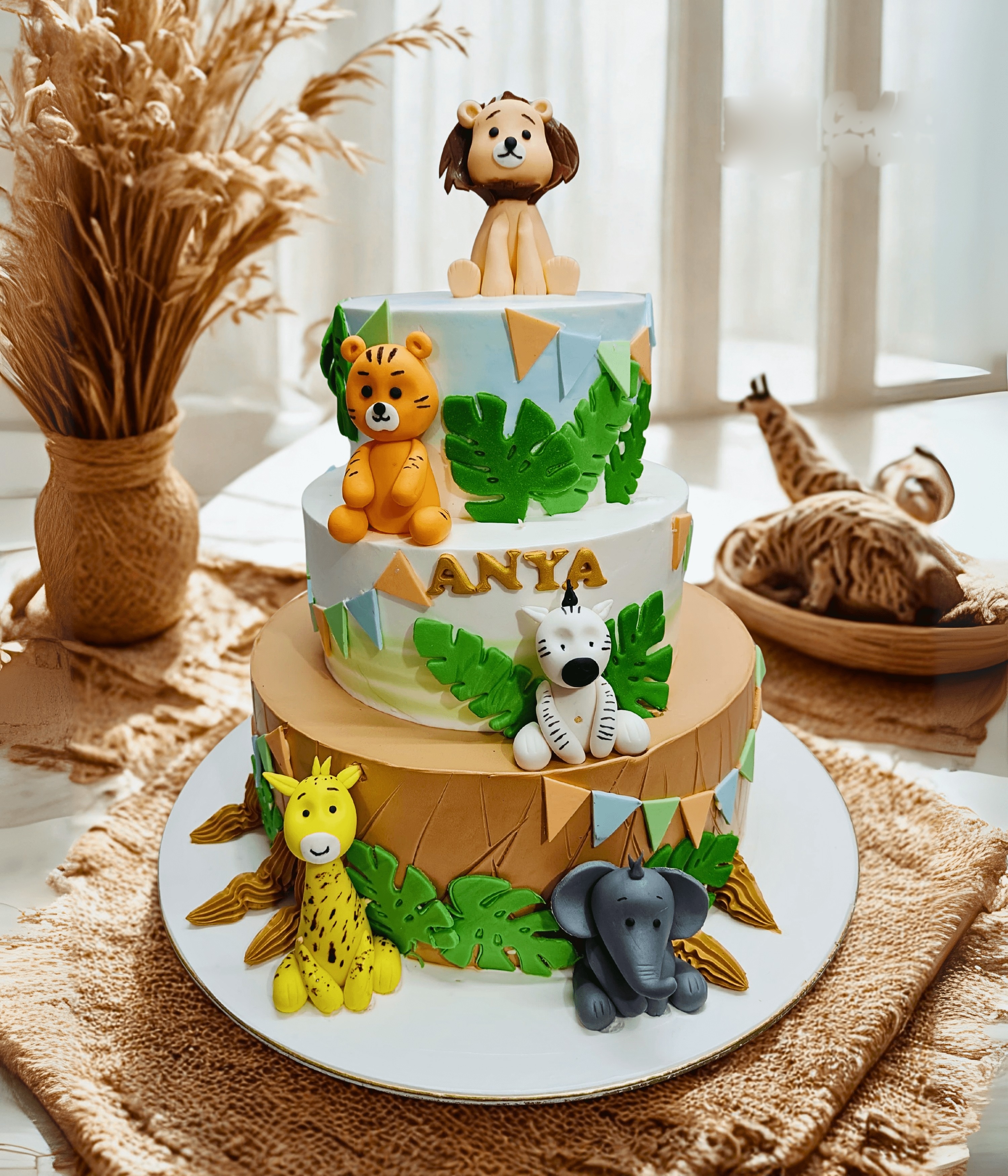 Animal Kingdom Birthday Cake