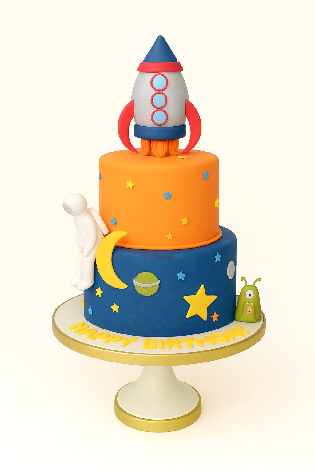 Rocket & Astronaut Space Cake