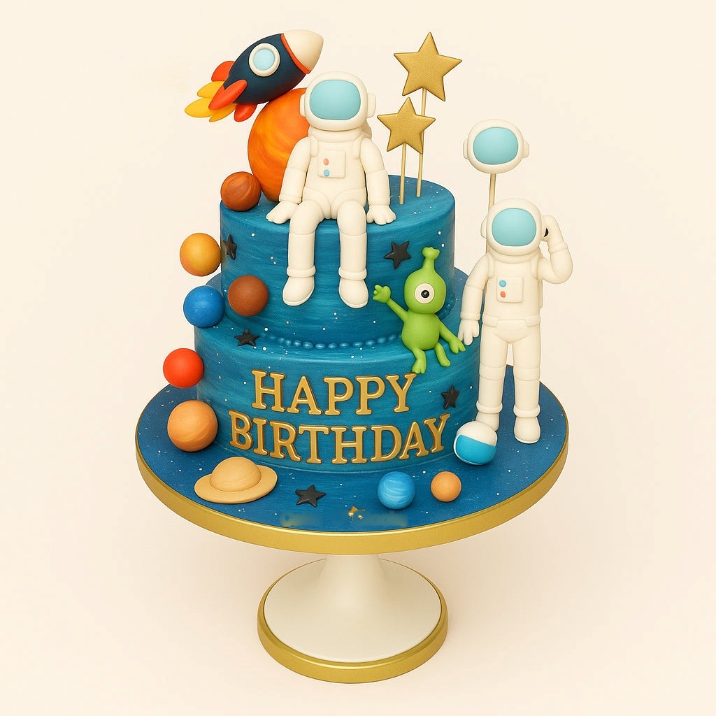Rocket Planet Cake