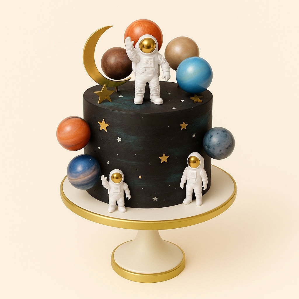 Planets Galaxy Cake