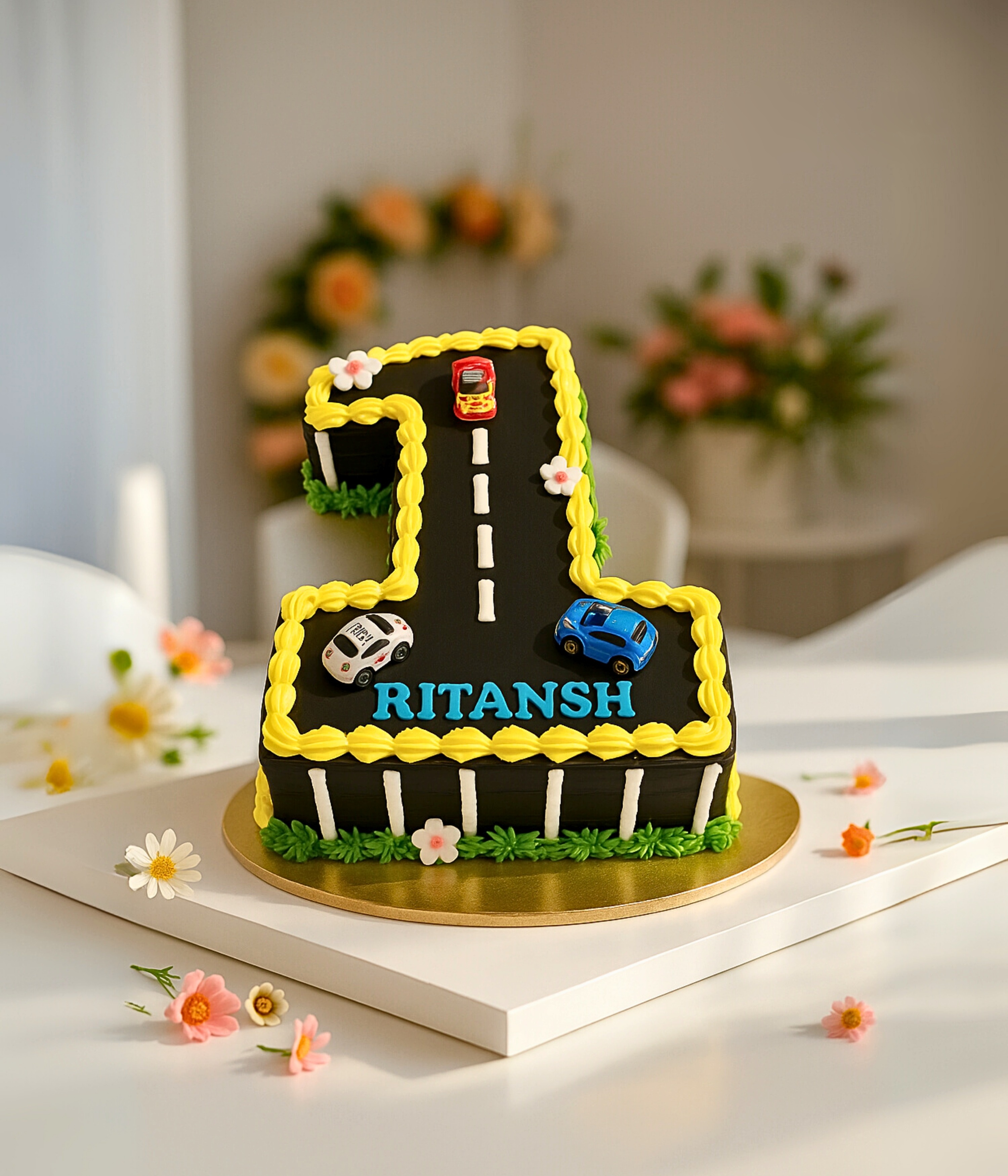 First Birthday Numerical Cake