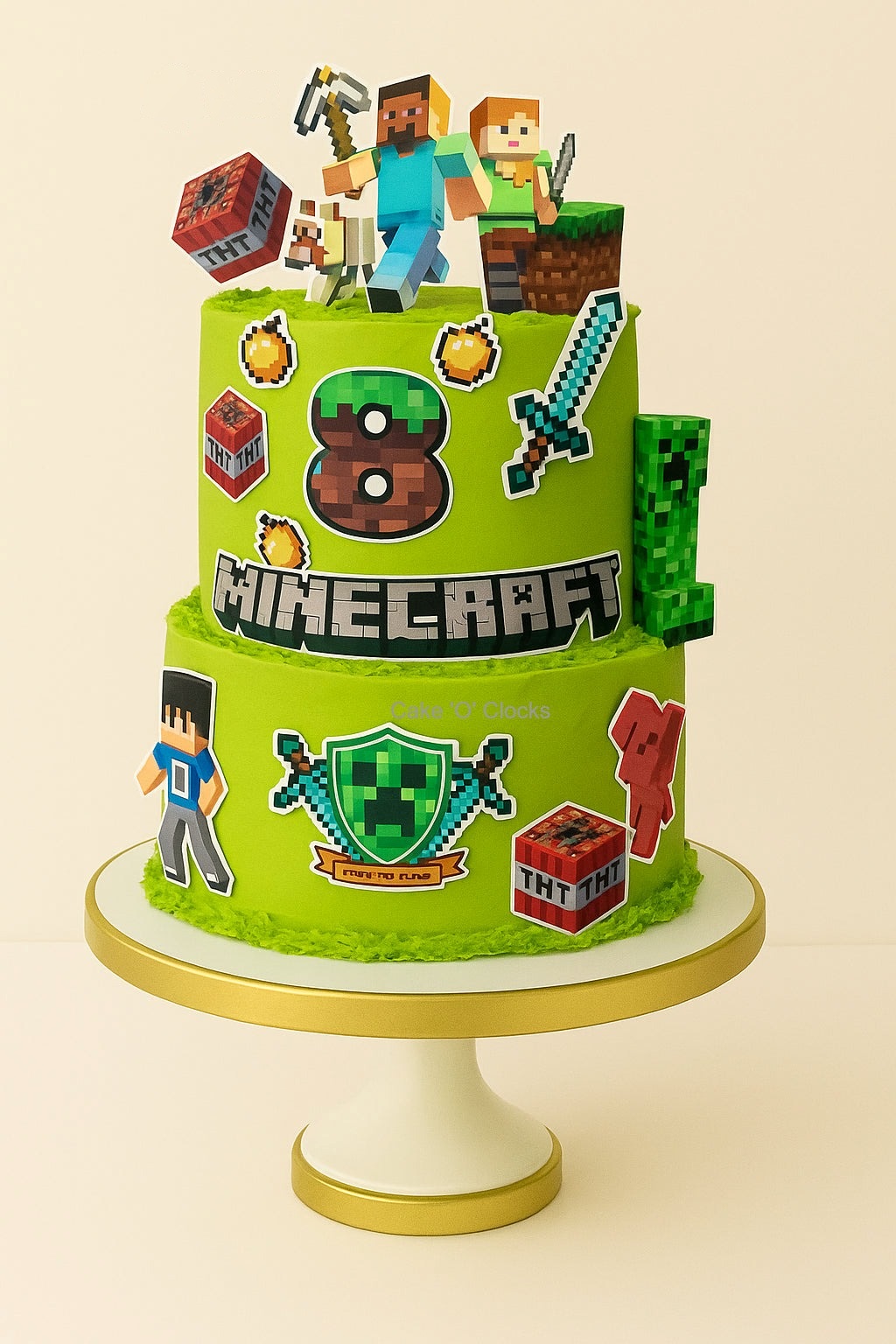 Epic Minecraft TNT Cake
