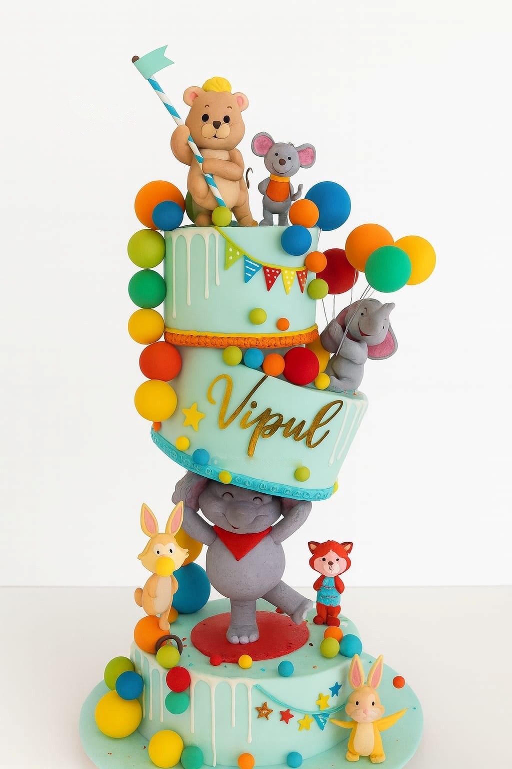 Circus Carnival Anti-Gravity Cake
