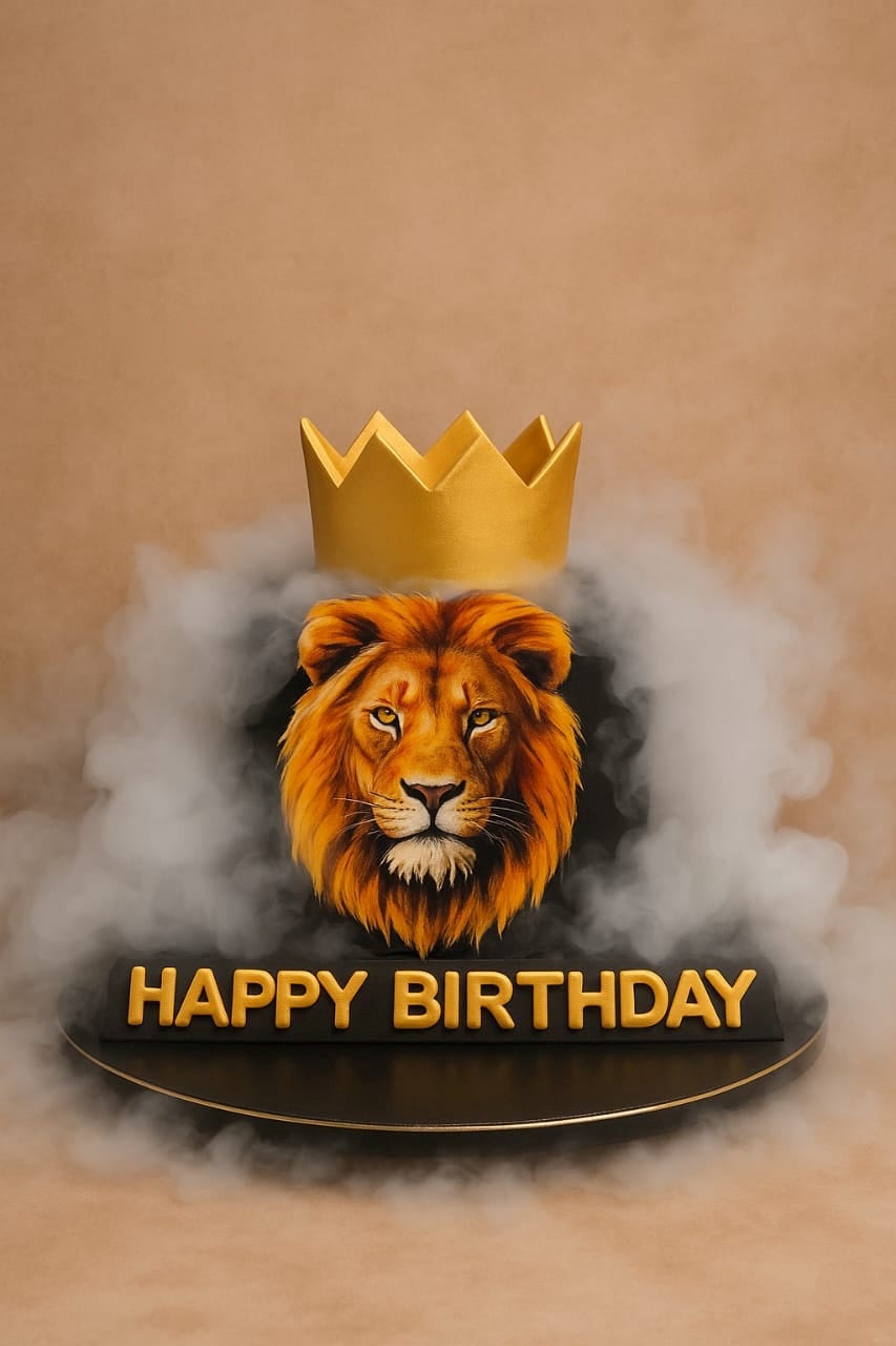 Royal Lion King Fog Cake