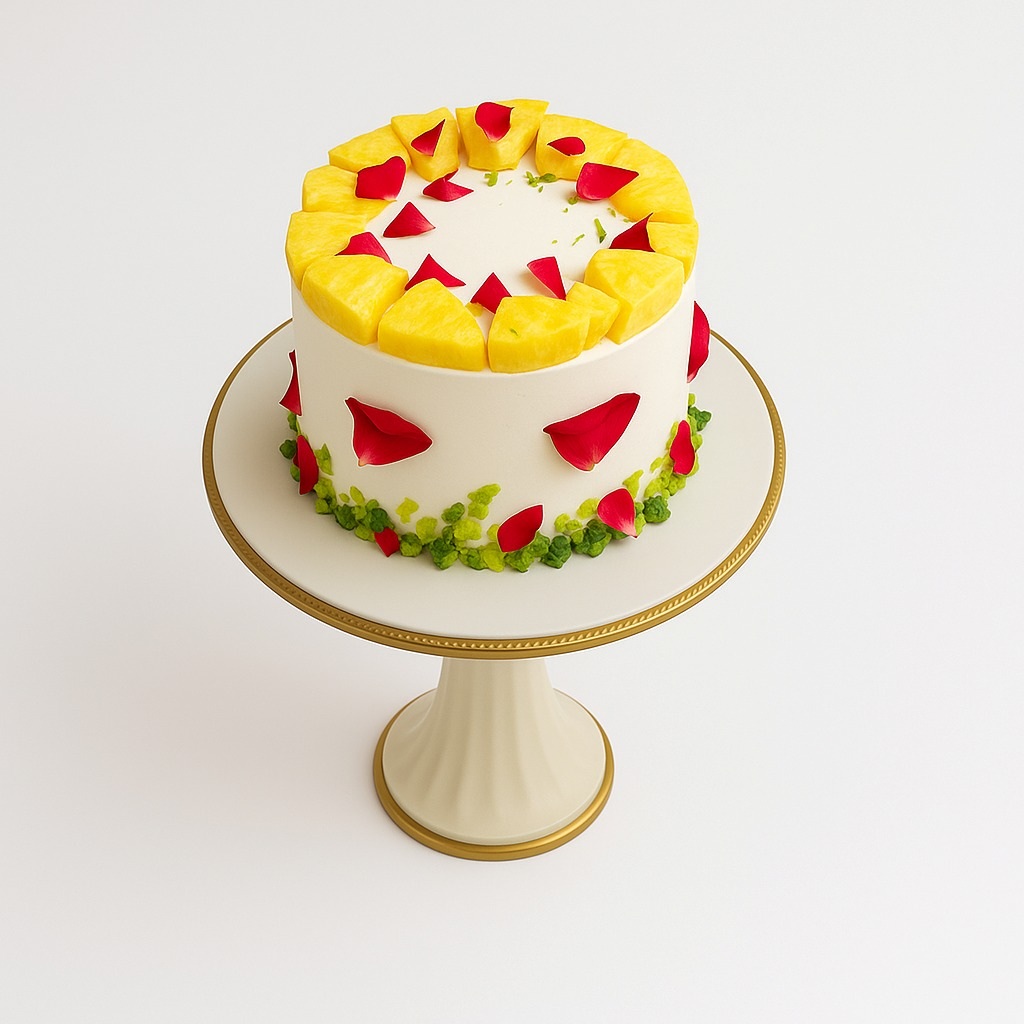 Rasmalai Rose Cake