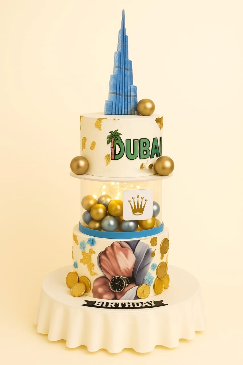 Dubai Luxury Theme Cake