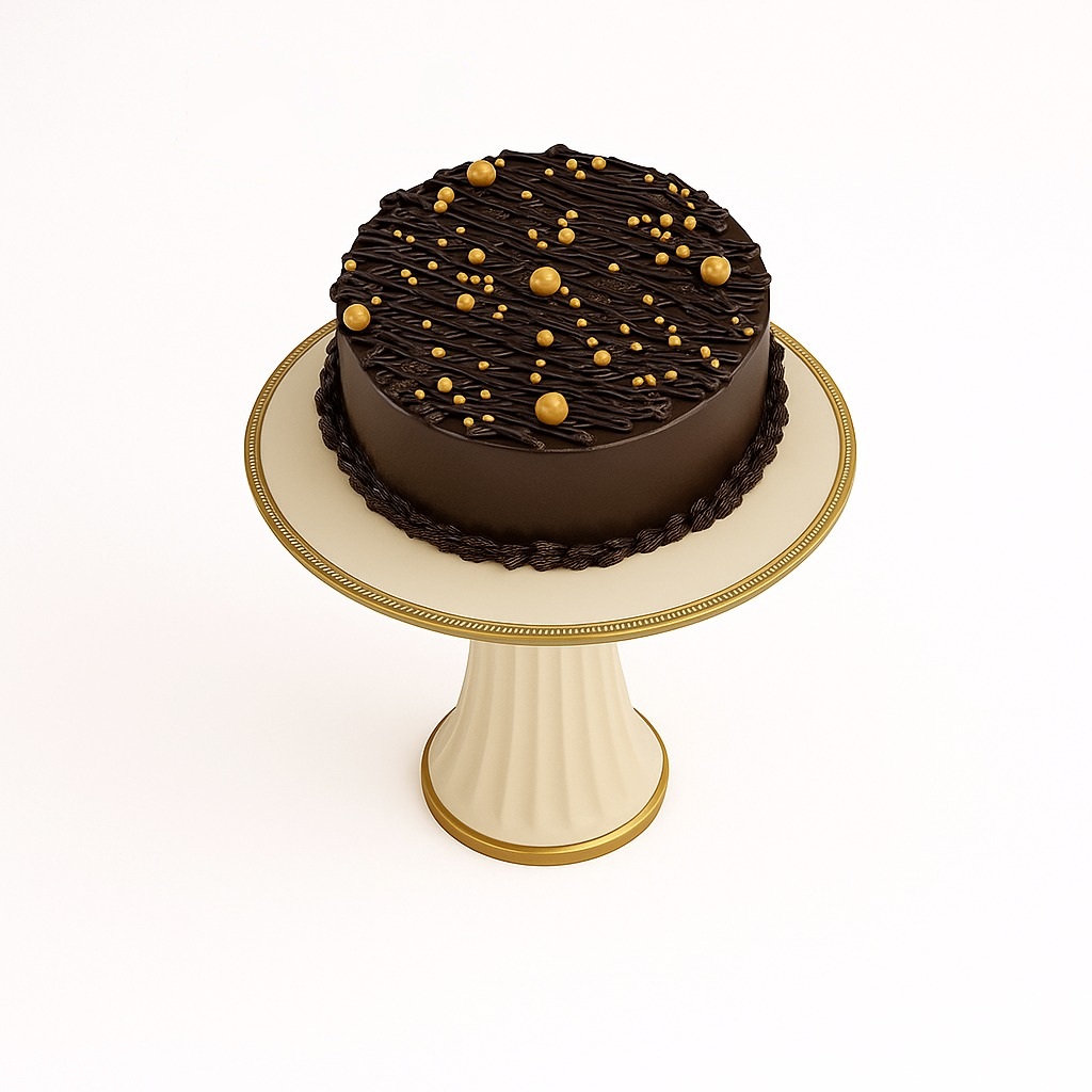Golden Choco Delight Cake