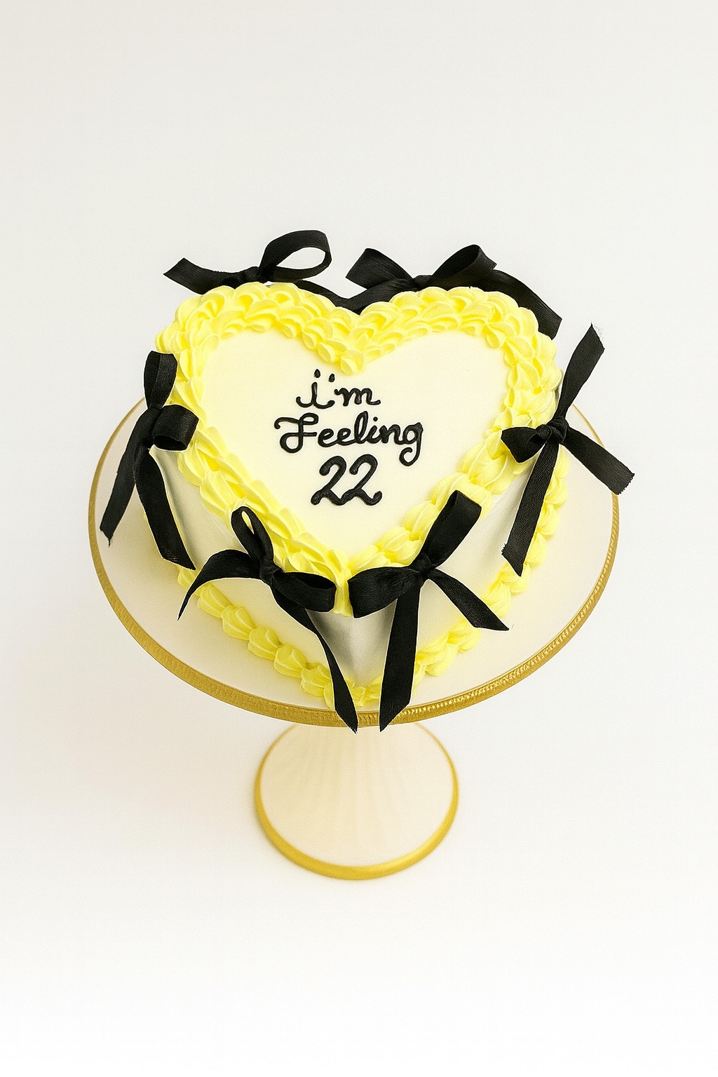 Feeling Young Heart Shape Cake